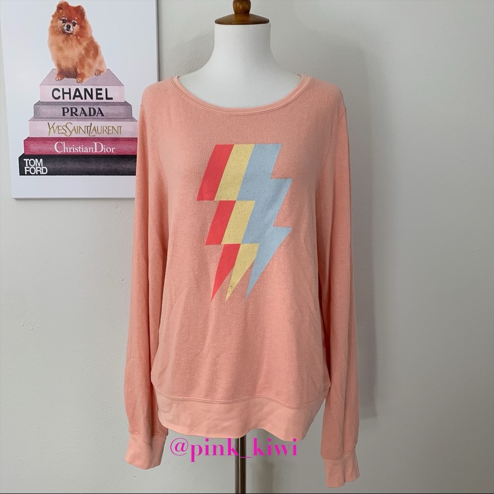 Wildfox Tri Bolt Baggy Beach Jumper